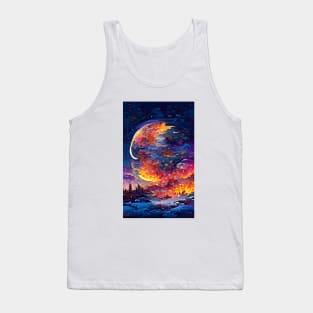 color moon Tank Top